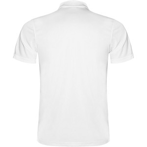 Monzha short sleeve men's sports polo, White (Polo short, mixed fiber, synthetic)