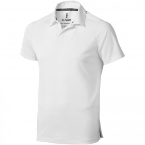 Ottawa short sleeve men's cool fit polo, White (Polo short, mixed fiber, synthetic)