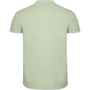 Star short sleeve men's polo, Mist Green (Polo short, mixed fiber, synthetic)