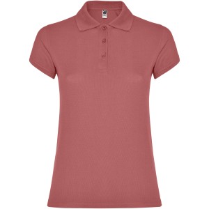 Star short sleeve women's polo, Chrysanthemum Red (Polo short, mixed fiber, synthetic)