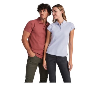 Star short sleeve women's polo, Marl Grey (Polo short, mixed fiber, synthetic)