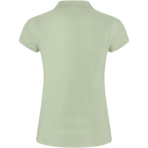 Star short sleeve women's polo, Mist Green (Polo short, mixed fiber, synthetic)