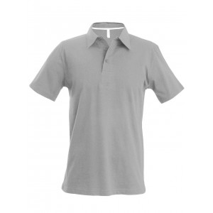 MEN'S SHORT-SLEEVED POLO SHIRT, Oxford Grey (Polo shirt, 90-100% cotton)