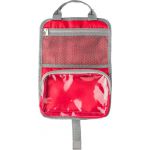 Polyester (190T/600D) toiletry bag, red (7667-08)