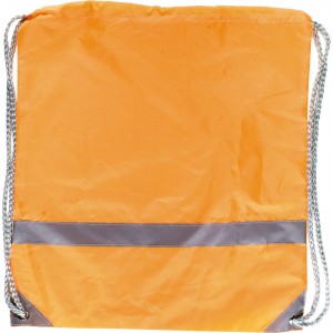 Polyester (190T) drawstring backpack Sylvie, orange (Backpacks)