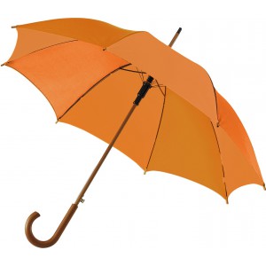 Polyester (190T) umbrella Kelly, orange (Umbrellas)