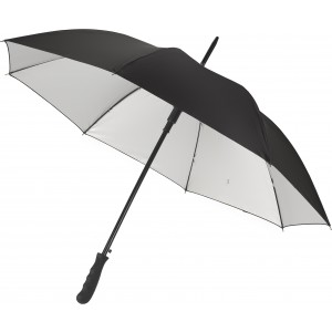 Polyester (190T) umbrella Ramona, black/silver (Umbrellas)