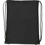 Polyester (210D) drawstring backpack Steffi, black (7097-01CD)