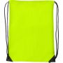 Polyester (210D) drawstring backpack Steffi, fluor yellow