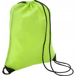 Polyester (210D) drawstring backpack Steffi, lime (Backpacks)