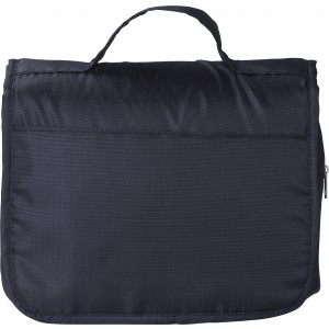 Polyester (210D) travel toiletry bag Merrick, black (Cosmetic bags)