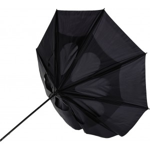 Polyester (210T) storm umbrella Debbie, black (Golf umbrellas)