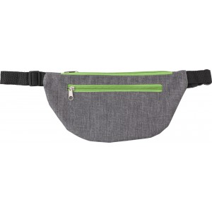 Polyester (300D) waist bag Vito, lime (Waist bags)