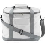 Polyester (420D) cooler bag, white (7521-02CD)