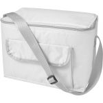 Polyester (420D) rectangular cooler bag, white (7654-02CD)