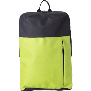 Polyester (600D) backpack Freya, light green (Backpacks)