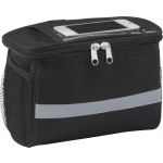 Polyester (600D) bicycle cooler bag with PEVA, black (0929-01)