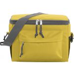 Polyester (600D) cooler bag, yellow (3637-06)