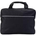 Polyester (600D) document bag, black (6141-01)