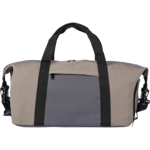 Polyester (600D) duffel bag Ines, taupe (Travel bags)