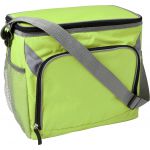 Polyester (600D) rectangular cooler bag, lime (7655-19)