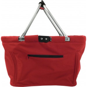 Polyester (600D) shopping bag Nadine, red (Shopping bags)