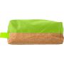 Polyester and cork toilet bag Lynn, green