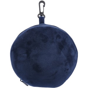 Polytester travel pillow Leontine, blue (Reiseartikel)