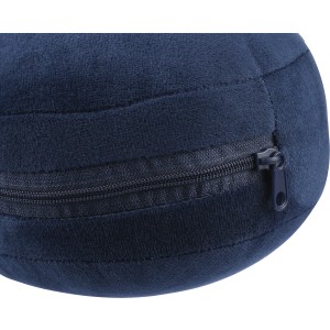 Polytester travel pillow Leontine, blue (Reiseartikel)