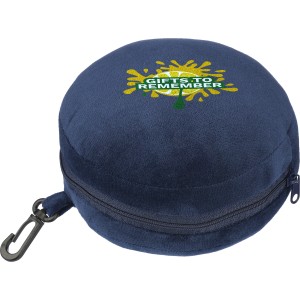 Polytester travel pillow Leontine, blue (Reiseartikel)