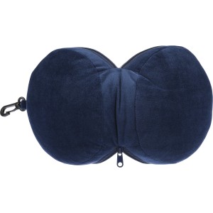 Polytester travel pillow Leontine, blue (Reiseartikel)