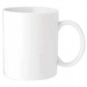 Mug, 0.3 ltr, porcelain, white