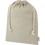 Pheebs 150 g/m2 GRS recycled cotton gift bag large 4L, Heather natural