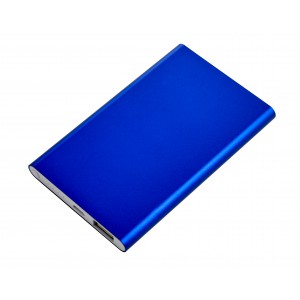 Powerbank aus Aluminium Ezra, Kobaltblau