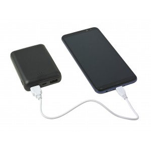 Powerbank 'Alto' aus Kunststoff, Schwarz