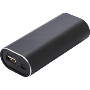 Powerbank mit zwei Wireless Kopfhrern Letitia, Schwarz