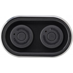 Powerbank mit zwei Wireless Kopfhrern Letitia, Schwarz (Ohrhrer, Kopfhrer)