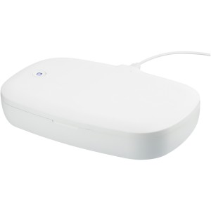 Capsule UV smartphone sanitizer with 5W wireless charging pad, White (Powerbanks)
