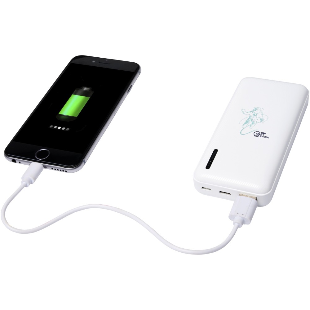 Compress 10.000 mAh High Density Powerbank, weiss (Powerbanks)