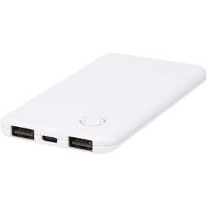 Slender 4000 mAh flache Dual Powerbank, weiss