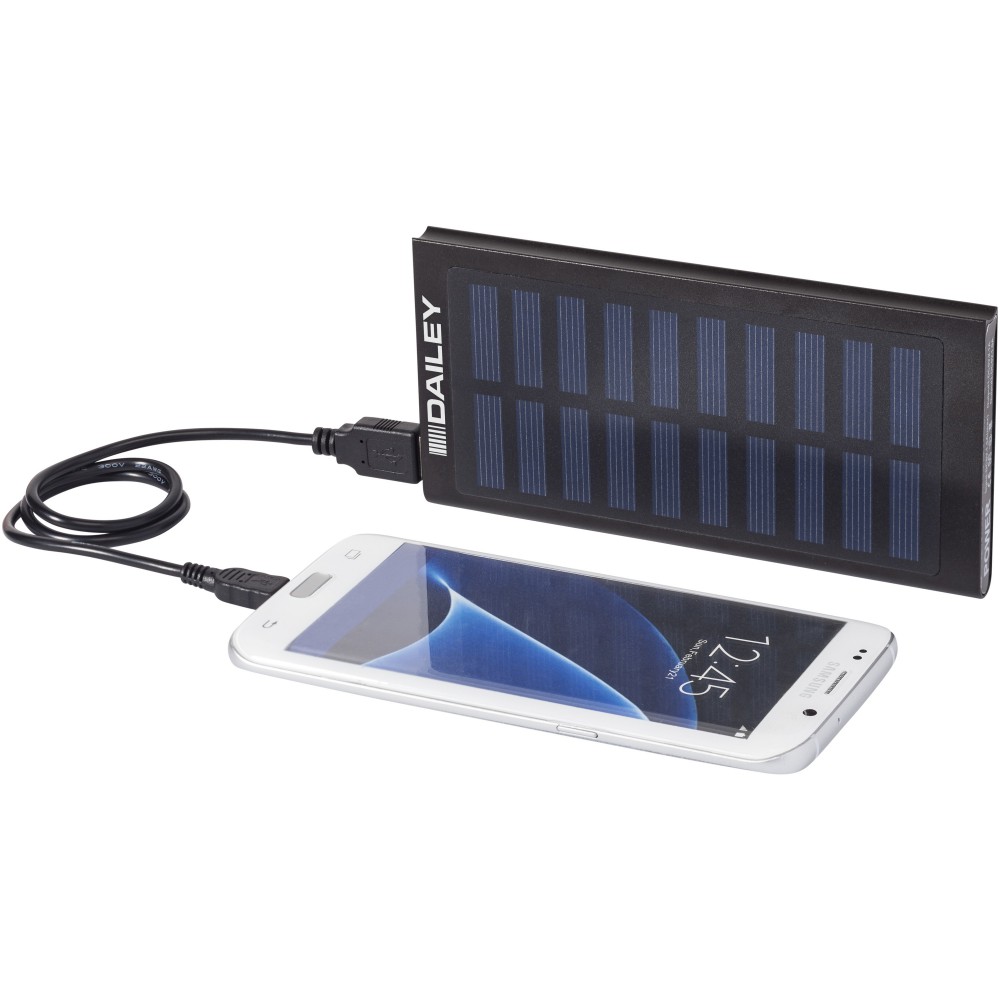 Stellar 8000 mAh Solar Powerbank, schwarz (Powerbanks)