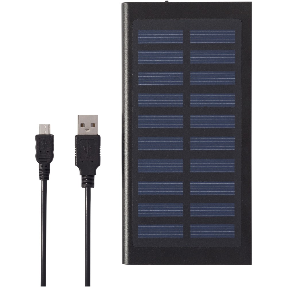 Stellar 8000 mAh Solar Powerbank, schwarz (Powerbanks)