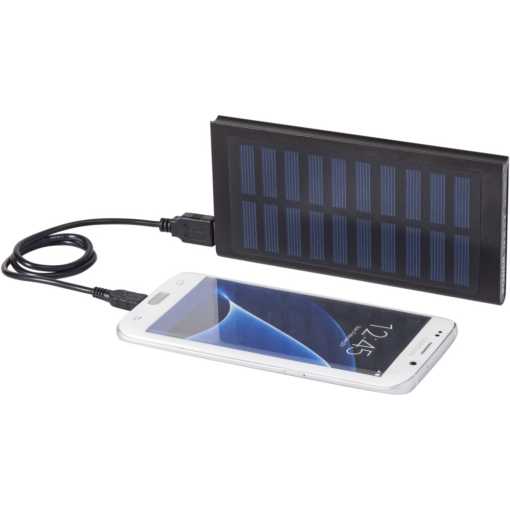 Stellar 8000 mAh Solar Powerbank, schwarz (Powerbanks)