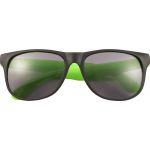 PP sunglasses with coloured legs, fluor green (8556-368)