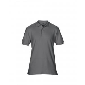 PREMIUM COTTON<SUP>(r)</SUP> ADULT DOUBLE PIQU POLO, Charcoal (Polo shirt, 90-100% cotton)