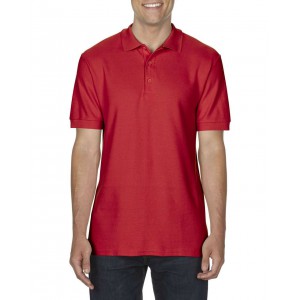 PREMIUM COTTON<SUP>(r)</SUP> ADULT DOUBLE PIQU POLO, Red (Polo shirt, 90-100% cotton)