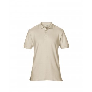 PREMIUM COTTON<SUP>(r)</SUP> ADULT DOUBLE PIQU POLO, Sand (Polo shirt, 90-100% cotton)