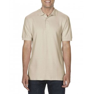 PREMIUM COTTON<SUP>(r)</SUP> ADULT DOUBLE PIQU POLO, Sand (Polo shirt, 90-100% cotton)