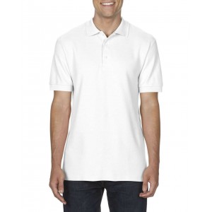 PREMIUM COTTON<SUP>(r)</SUP> ADULT DOUBLE PIQU POLO, White (Polo shirt, 90-100% cotton)