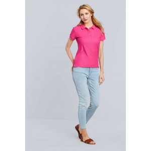 PREMIUM COTTON(r) LADIES' DOUBLE PIQU POLO, Flo Blue (Polo shirt, 90-100% cotton)